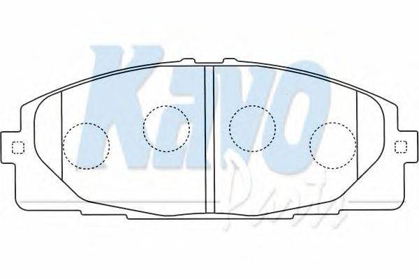 Комплект тормозных колодок, дисковый тормоз KAVO PARTS BP-9107