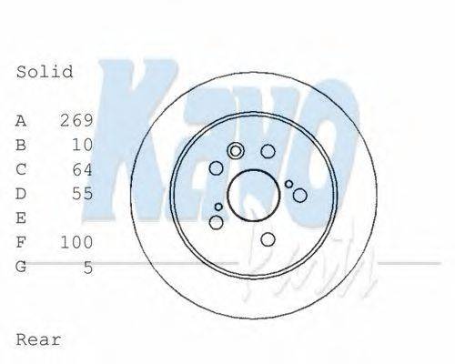 Тормозной диск KAVO PARTS BR-9446