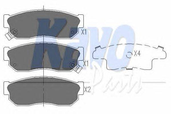 Комплект тормозных колодок, дисковый тормоз KAVO PARTS KBP-6526