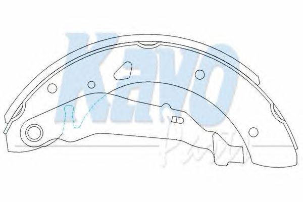 Комплект тормозных колодок KAVO PARTS KBS-9915