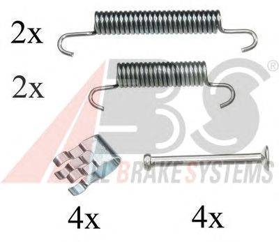 Комплектующие, тормозная колодка A.B.S. 0840Q