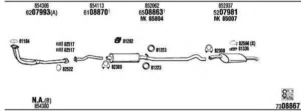 Система выпуска ОГ WALKER OP40026