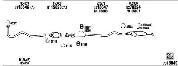 Система выпуска ОГ WALKER OP40188