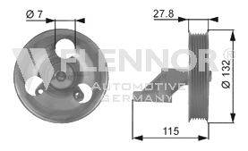 Натяжной ролик, поликлиновой  ремень FLENNOR FS99302