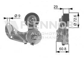 Натяжной ролик, поликлиновой  ремень FLENNOR FS99311