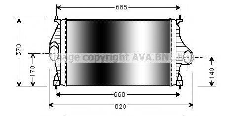 Интеркулер AVA QUALITY COOLING CN4081