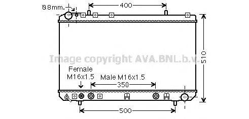 Радиатор, охлаждение двигателя AVA QUALITY COOLING DWA2138