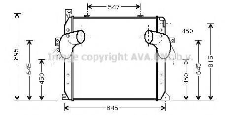 Интеркулер AVA QUALITY COOLING ME4178