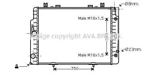 Радиатор, охлаждение двигателя AVA QUALITY COOLING MS2132