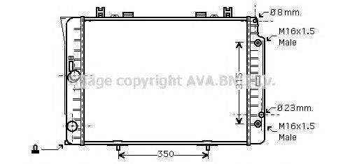 Радиатор, охлаждение двигателя AVA QUALITY COOLING MSA2151