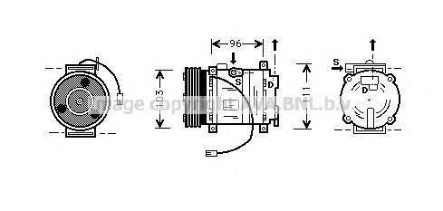 Компрессор, кондиционер AVA QUALITY COOLING MZK133