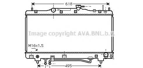 Радиатор, охлаждение двигателя AVA QUALITY COOLING TO2352