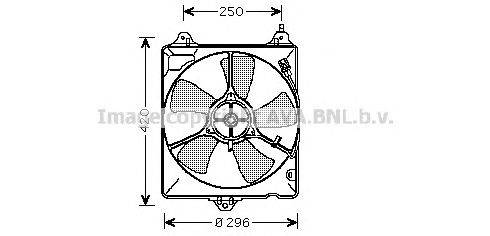 Вентилятор, охлаждение двигателя AVA QUALITY COOLING TO7541