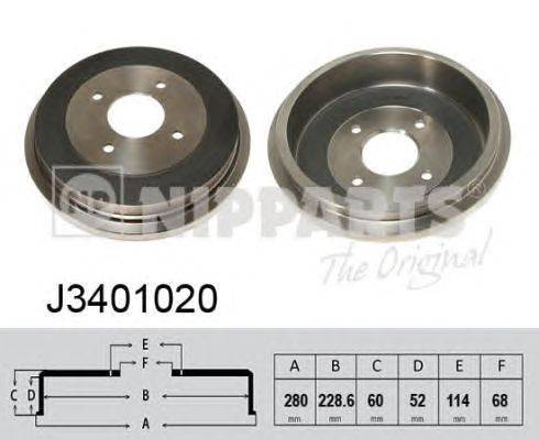 Тормозной барабан NIPPARTS J3401020