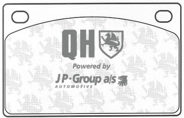 Комплект тормозных колодок, дисковый тормоз JP GROUP BP110