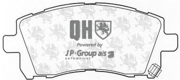 Комплект тормозных колодок, дисковый тормоз JP GROUP BP1180