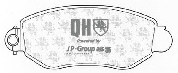 Комплект тормозных колодок, дисковый тормоз JP GROUP BP1283