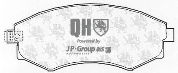 Комплект тормозных колодок, дисковый тормоз JP GROUP BP551