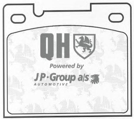 Комплект тормозных колодок, дисковый тормоз JP GROUP BP731
