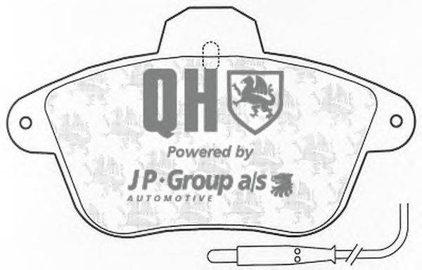 Комплект тормозных колодок, дисковый тормоз JP GROUP BP779
