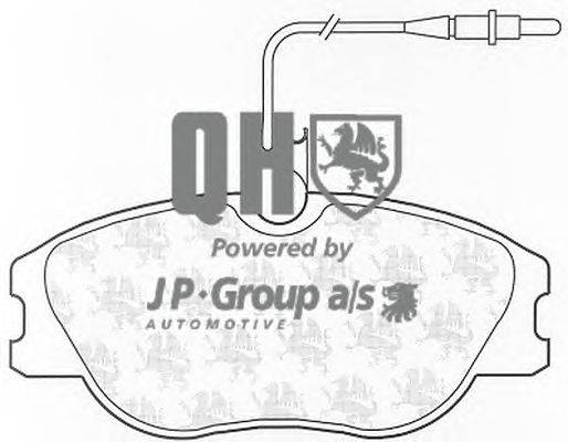 Комплект тормозных колодок, дисковый тормоз JP GROUP BP812