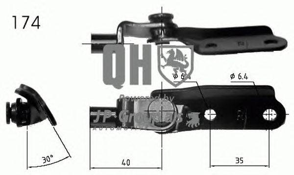 Газовая пружина, крышка багажник JP GROUP 840287