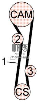 Комплект ремня ГРМ JP GROUP QBK622