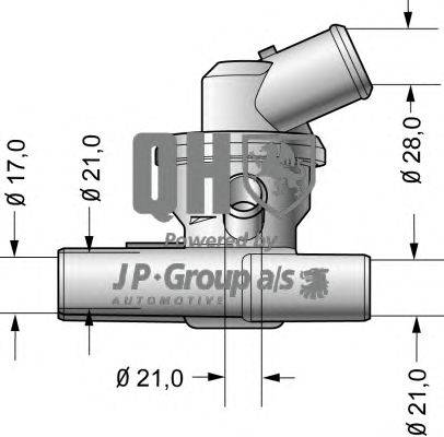 Термостат, охлаждающая жидкость JP GROUP QTH420K