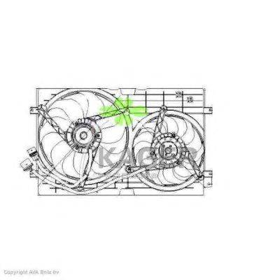 Вентилятор, охлаждение двигателя KAGER 32-2419