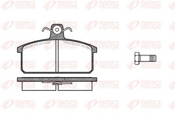 Комплект тормозных колодок, дисковый тормоз KAWE 012800