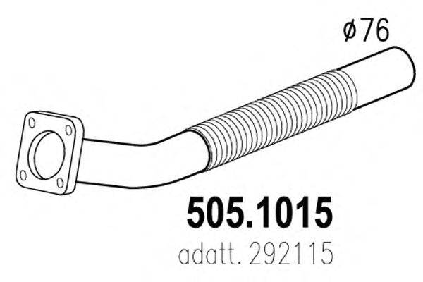 Труба выхлопного газа ASSO 505.1015