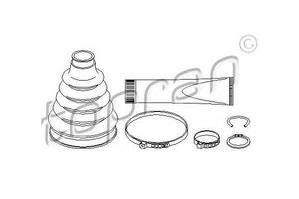 Пыльник, приводной вал TOPRAN 302327