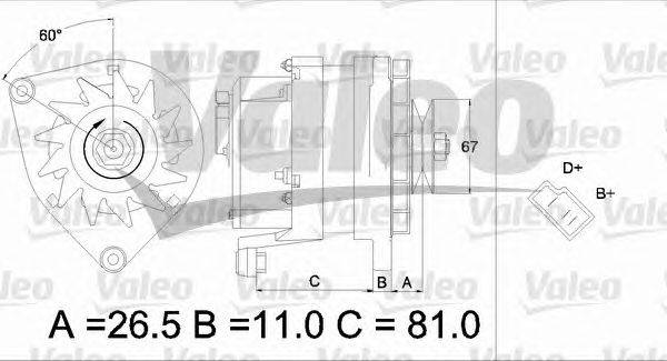 Генератор VALEO 436145