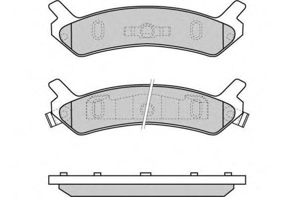Комплект тормозных колодок, дисковый тормоз E.T.F. 21770