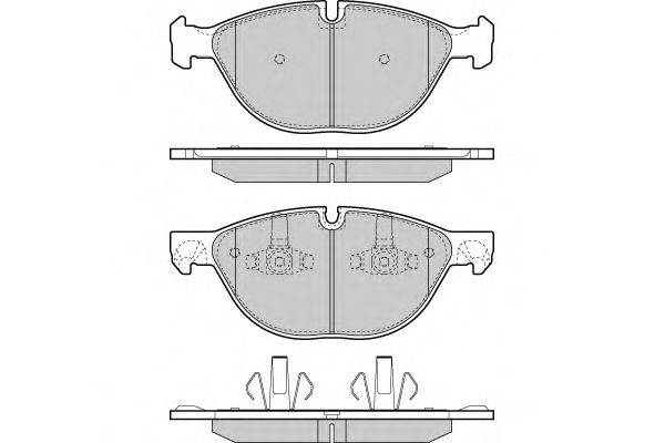 Комплект тормозных колодок, дисковый тормоз E.T.F. 121409