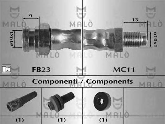 Тормозной шланг MALÒ 80718
