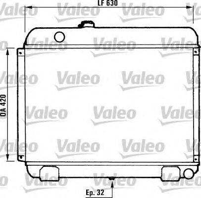 Радиатор, охлаждение двигателя VALEO 730881