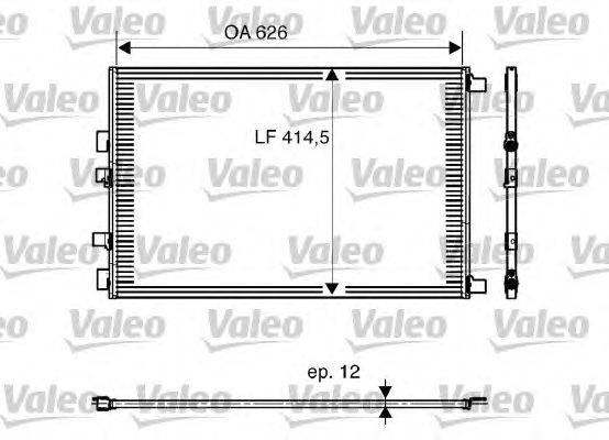 Конденсатор, кондиционер VALEO 818002