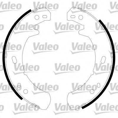 Комплект тормозных колодок, стояночная тормозная система VALEO 564014
