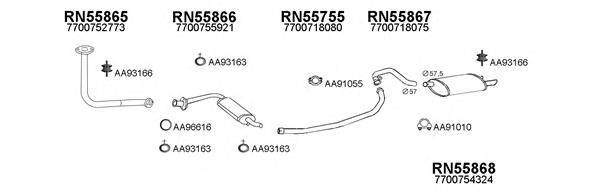 Система выпуска ОГ VENEPORTE 550317