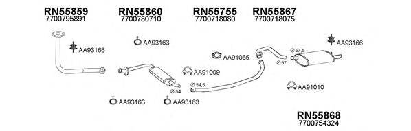 Система выпуска ОГ VENEPORTE 550331