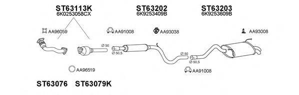 Система выпуска ОГ VENEPORTE 630101