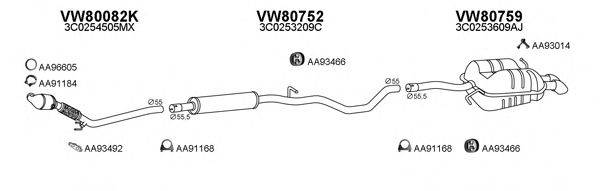 Система выпуска ОГ VENEPORTE 800610