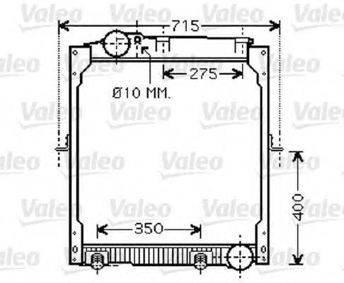 Радиатор, охлаждение двигателя VALEO 733425