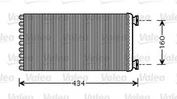 Теплообменник, отопление салона VALEO 812352