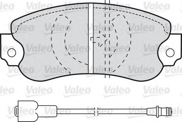 Комплект тормозных колодок, дисковый тормоз VALEO 540071