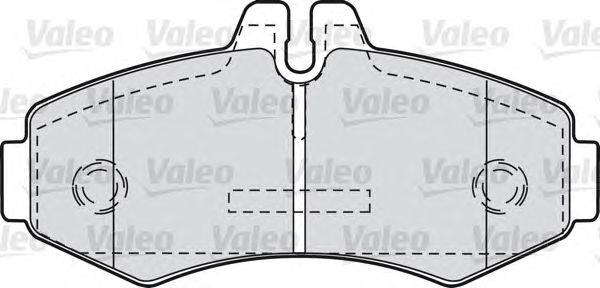 Комплект тормозных колодок, дисковый тормоз VALEO 598299