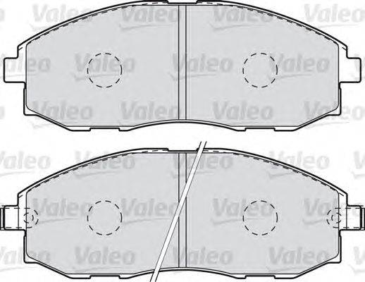 Комплект тормозных колодок, дисковый тормоз VALEO 598908