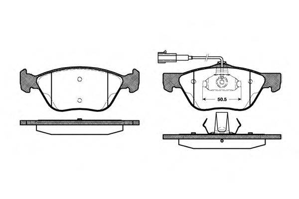 Комплект тормозных колодок, дисковый тормоз WOKING P489332