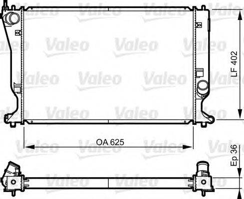 Радиатор, охлаждение двигателя VALEO 735573